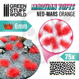 Grass Tufts - 6mm Martian Fluor Tufts Neo-Mars Orange