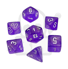 Kości RPG 7 szt. Chessex Borealis Purple/white