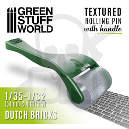 Rolling pin with Handle - Dutch Bricks wałek do odciskania tekstur