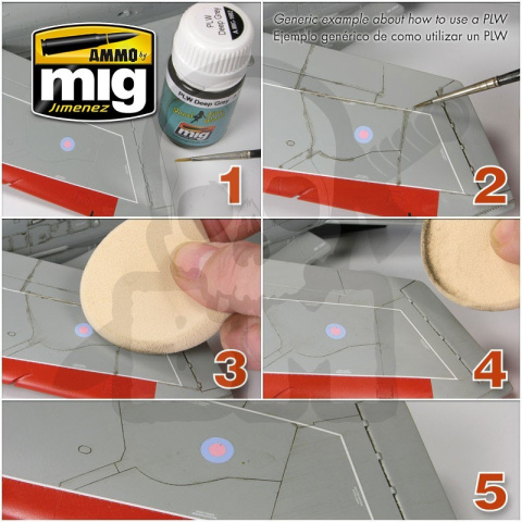 Ammo Mig 1604 Panel Line Wash Pacifist Dust 35ml