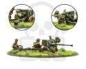 BOLT ACTION British Canadian 6 Pounder ATG + Crew