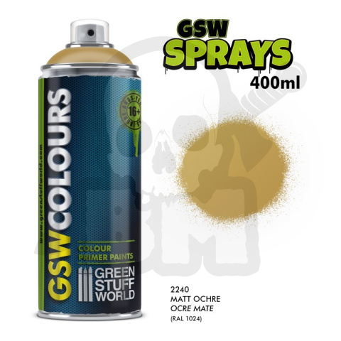 Spray Primer Matt Ochre 400ml
