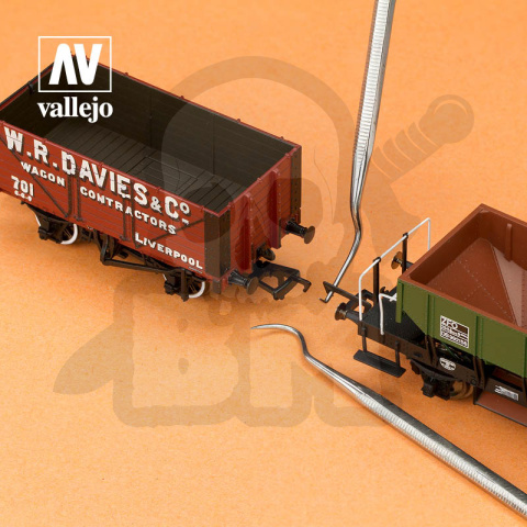 Vallejo T02001 Sondy skrobaki nierdzewne 3 szt.