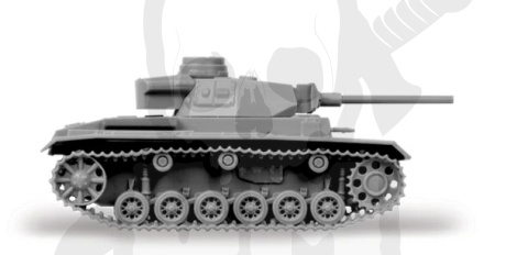 1:100 German Panzer III Flamethrower Tank