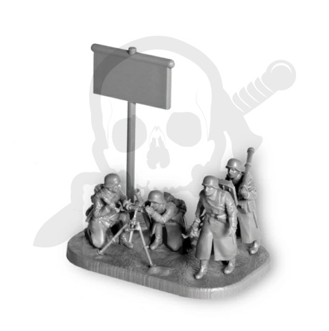1:72 German 81-mm Mortar with Crew 1941-1945 (winter uniform)