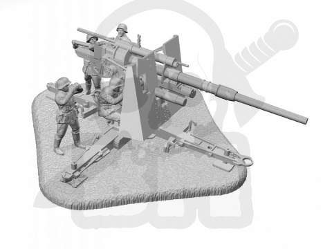1:72 German Heavy Anti-Aircraft Flak 36/37 8,8cm 88mm