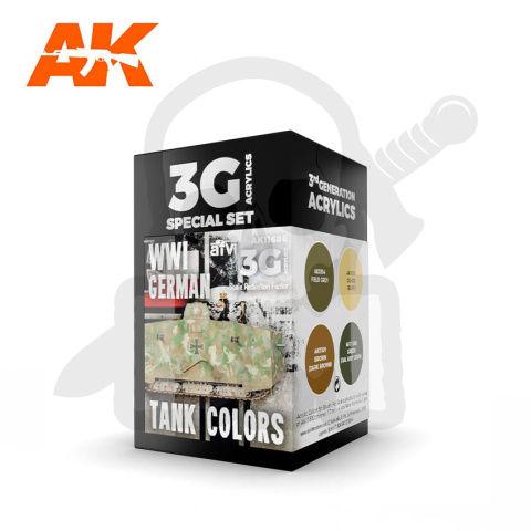 AK Interactive AK11686 WWI German Tank Colors 3G paints