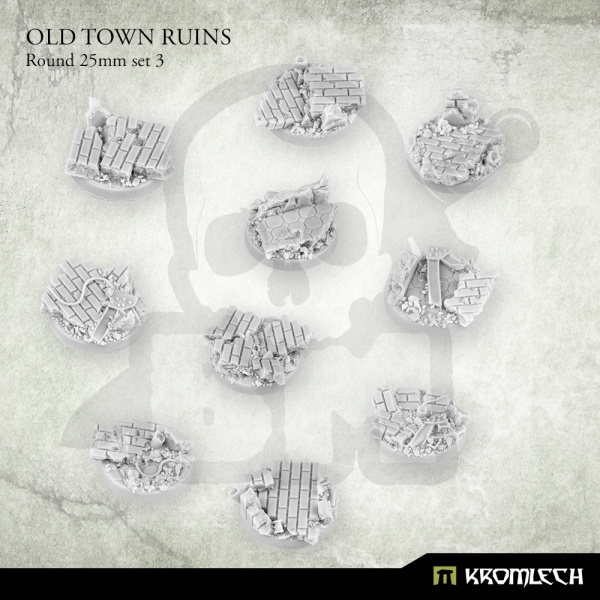 Old Town Ruins Round 25mm Set 3