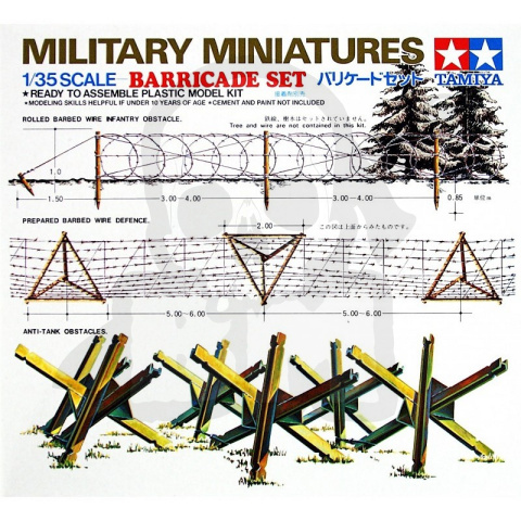 1:35 Tamiya 35027 Barricade - barykady