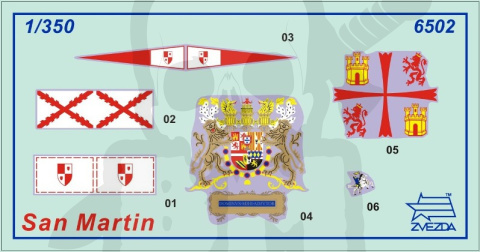 1:350 Spanish Ship San Martin - hiszpańśki galeon