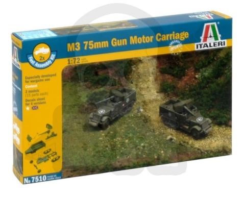 1:72 M3 75mm Gun Motor Carriage Scale - 2 modele
