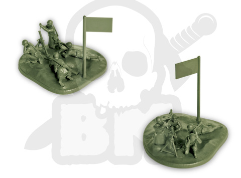 1:72 Soviet 82mm Mortar with Crew