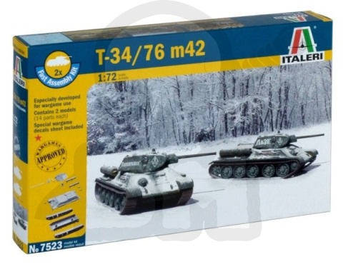 1:72 T-34/76 mode. 42 Russian Tank - 2 modele