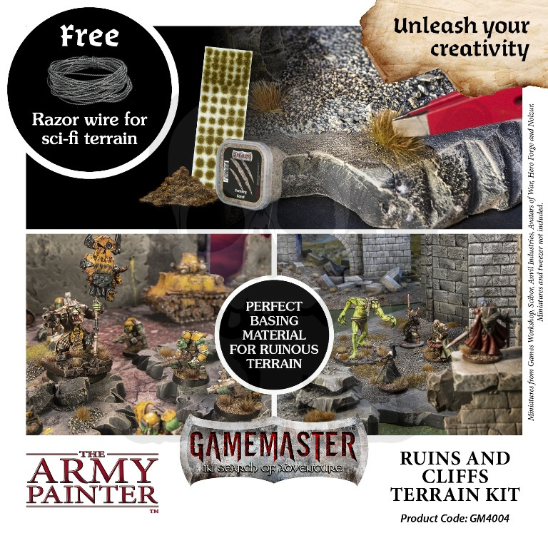 Army Painter Set Gamemaster Ruins & Cliffs Terrain Kit