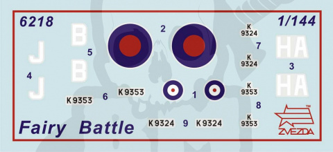 1:144 British Light Bomber Fairey Battle