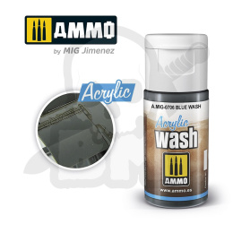 Ammo Mig 0706 Acrylic Wash Blue Wash