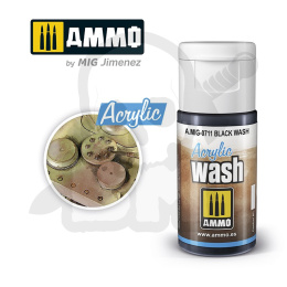 Ammo Mig 0711 Acrylic Wash Black Wash
