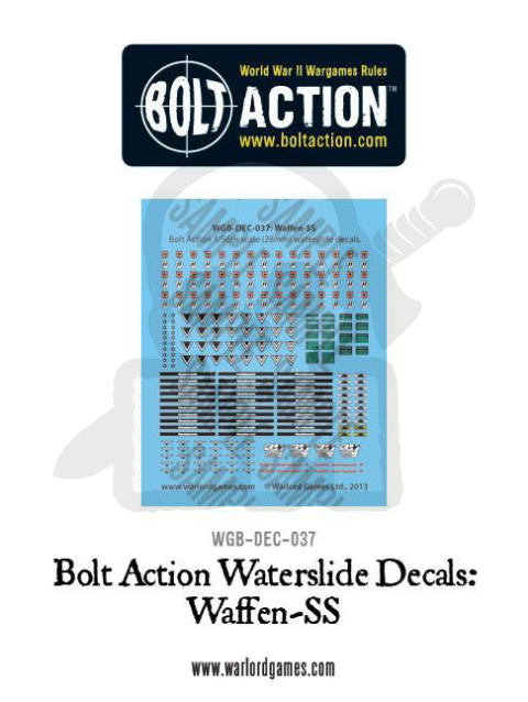 Waffen-SS decals - kalkomanie Waffen-SS od Warlord Games