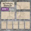 Self-adhesive stencils - Caution Strips