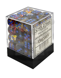 Kostki K6 12mm Chessex Nebula Primary/blue 36 szt. + pudełko