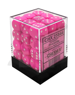 Kostki K6 12mm Chessex Pink 36 szt. + pudełko