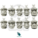 Steppe Orcs Heads - orkowe głowy 10 szt. orc orcs