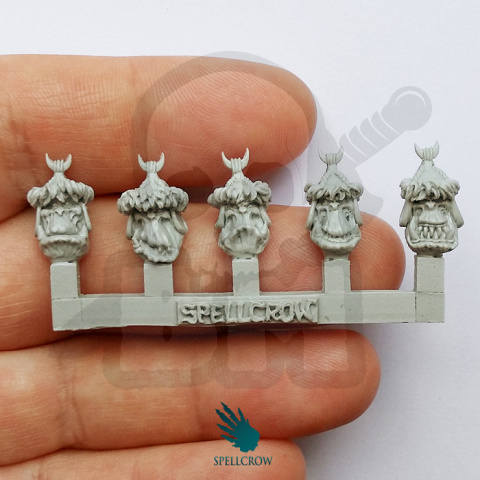 Steppe Orcs Heads - orkowe głowy 10 szt. orc orcs