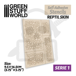 Self-adhesive stencils - Reptil skin