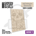 Szablony samoprzylepne - Hex Camo