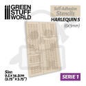 Szablony samoprzylepne - Harlequin S 6x3mm