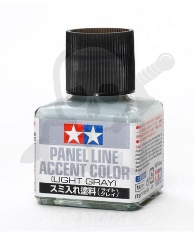 Tamiya 87189 Panel Line Accent Color Light Gray 40 ml