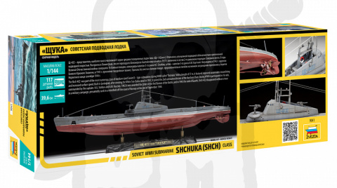 1:144 Shchuka Class Russian Submarine WWII Szczuka
