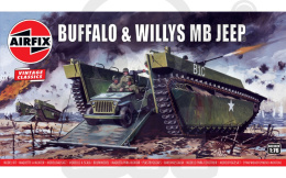 Airfix 02302V Buffalo & Willys MB Jeep 1:76