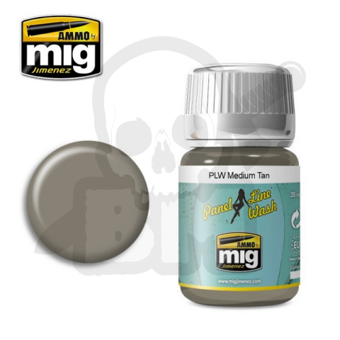 Ammo Mig 1606 Panel Line Medium Tan 35ml