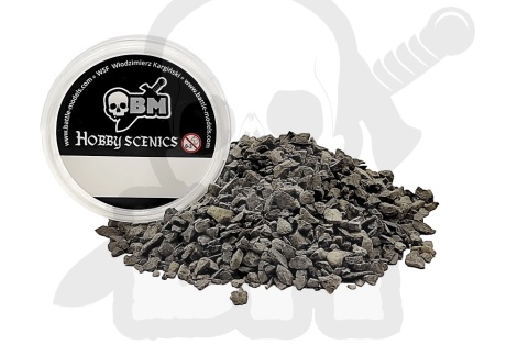 Posypka ciemnoszary żwir 2-10 mm do makiet - 155 ml