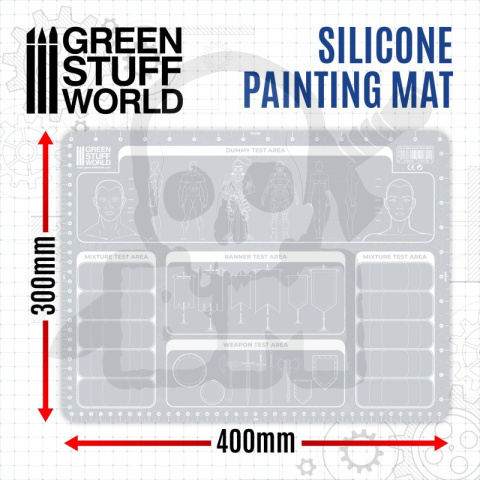 Silicone Painting Mat 400x300mm - mata do malowania