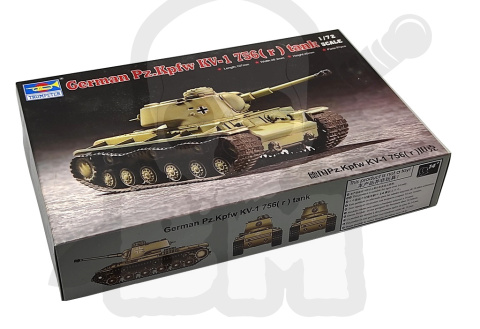 Trumpeter 07265 German Pz.Kpfw KV-1 756(r) tank 1:72