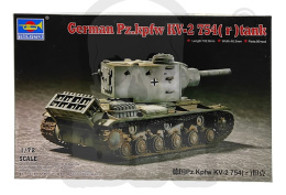 Trumpeter 07266 German Pz.Kpfw KV-2 754(r) tank 1:72