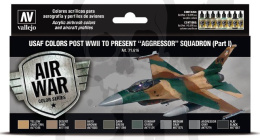 Vallejo 71616 Zestaw Model Air 8 farb USAF colors post WWII to present “Aggressor” Squadron (Part I)