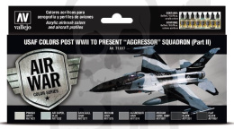 Vallejo 71617 Zestaw Model Air 8 farb USAF colors post WWII to present “Aggressor” Squadron (Part II)