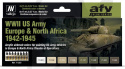 Vallejo 71625 Zestaw Model Air 8 farb WWII US Army Europe & North Africa 1942-1975