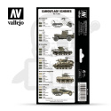 Vallejo 71625 Zestaw Model Air 8 farb WWII US Army Europe & North Africa 1942-1975