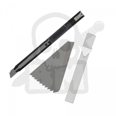 Vallejo T06011 Nóż z wysuwanym ostrzem + ostrza 10 szt.