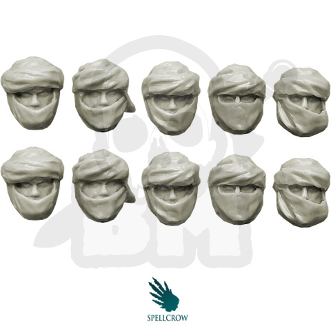 Desert Guards Heads v.2 - głowy 10 szt. Guard