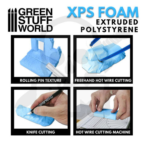 Foamed PVC pianka modelarska 3x20x30 cm