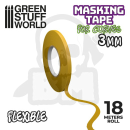Green Stuff Flexible Masking Tape 3mm
