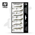 Vallejo 71608 Zestaw Model Air 8 farb Soviet / Russian colors Tactical Schemes 1978-1989 (Part II)