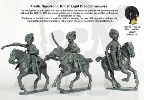Napoleonic British Light Dragoons 1808-15 14 szt.