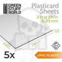 ABS Plasticard - arkusze 0,25mm A4 5 szt.