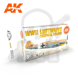 AK Interactive AK11719 WWII Luftwaffe Tropical Colors Set 3G